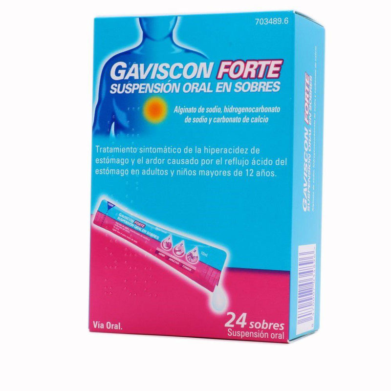 GAVISCON FORTE 24 SOBRES SUSPENSION ORAL 10 ML