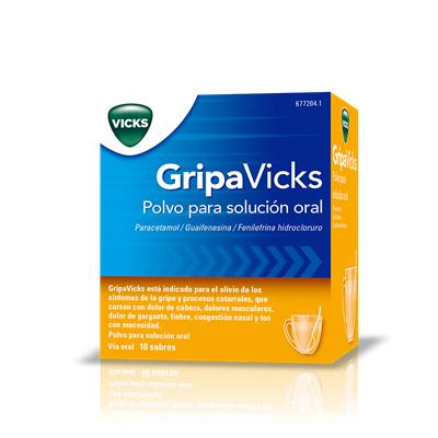 GRIPAVICKS 10 SOBRES POLVO PARA SOLUCIÓN ORAL
