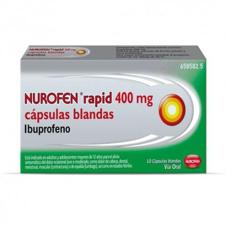 NUROFEN RAPID 400 MG 10 CAPSULAS BLANDAS