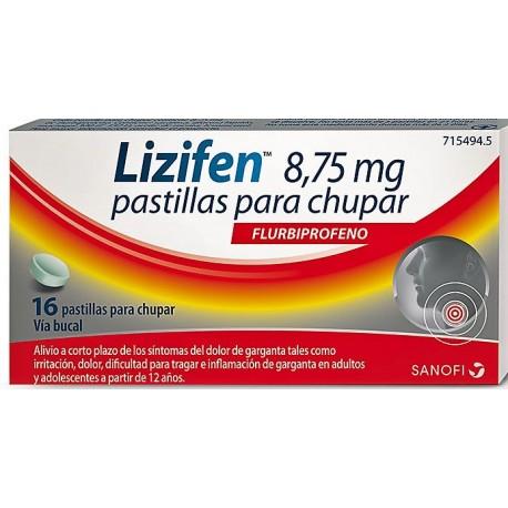 LIZIFEN 8.75 MG 16 PASTILLAS PARA CHUPAR MENTA
